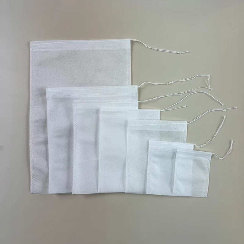 7cm*9cm Non Woven Drawstring Tea Bag For Loose Tea